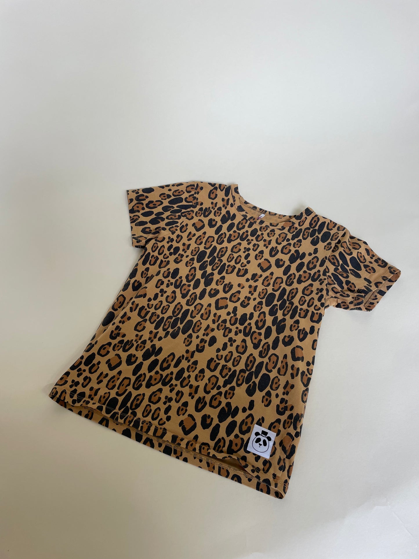 Mini Rodini leopard t-shirt (maat 6/7y)